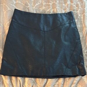 Black Leather mini Skirt